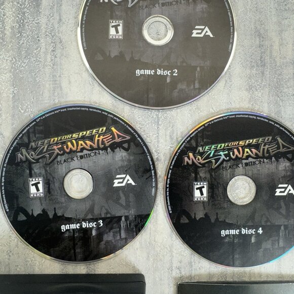Need for Speed Most Wanted Black Edition PC CD 2005 Missing Disc 1 & Bonus DVD - Picture 2 of 8